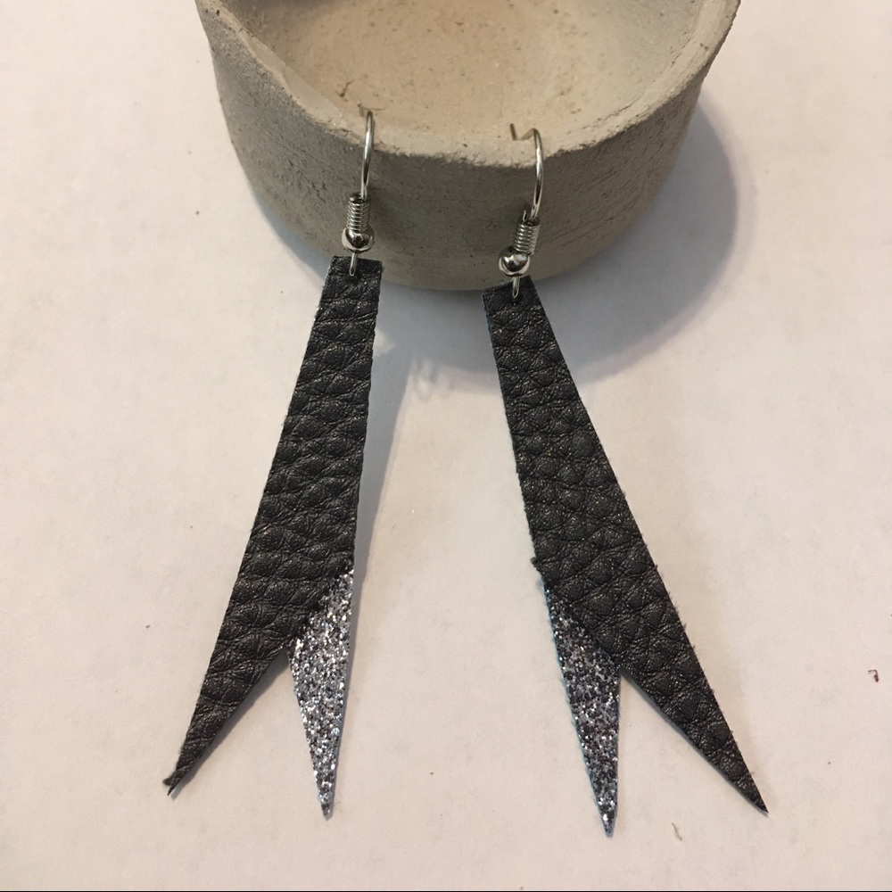 Handmade Leather Earrings!!